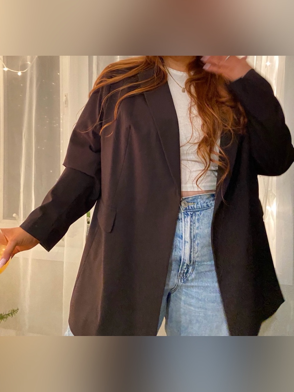 H&M Dark Brown Blazer Women